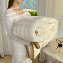 Axyaa Super Soft Rabbit Fur Sofa Throw Blanket for Luxury Multifunctional Bedspread