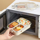 Axyaa Stainless Steel Lunch Box with Compartments - Large Capacity Bento Box