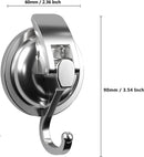 Axyaa Heavy Duty Suction Cup Hooks for Shower and Kitchen - 1pc