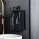 Axyaa Wall Mount Manual Press Shampoo & Shower Gel Dispenser Set