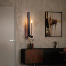 Axyaa Yellow Cave Stone Candle Sconce Light - Wabi Sabi Style for Living Room and Hotel