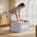 Axyaa Large Capacity Foldable Storage Box: Multi-Purpose Organizer for Clothes, Quilts, and Office Supplies