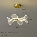 Axyaa Nordic Acrylic Petal Chandelier | Modern Home Decor Lighting