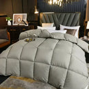 Axyaa White Down Comforter Duvet Winter Quilt Cotton Cover Twin King Size