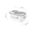 Axyaa Double-Layer Insulated Oval Lunch Box for Fresh Meals