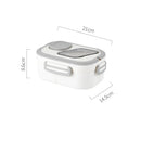 Axyaa Double-Layer Insulated Oval Lunch Box for Fresh Meals