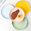 Axyaa Wheat Straw Dinnerware Set - 8Pcs 23cm Round Plates