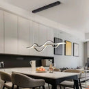 Axyaa LED Pendant Light: Remote Control Dimmable Fixture for Dining Room, Kitchen, Bar.