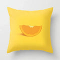 Yellow Giraffe Design Throw Pillow Cover for Home Decor by Axyaa