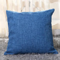 Solid Color Faux Linen Throw Pillow Cover by Axyaa - Modern Home Decor Square Pillow Case