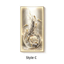 Axyaa Crystal Porcelain Dimming Mural Light for Living Room Wall Decoration