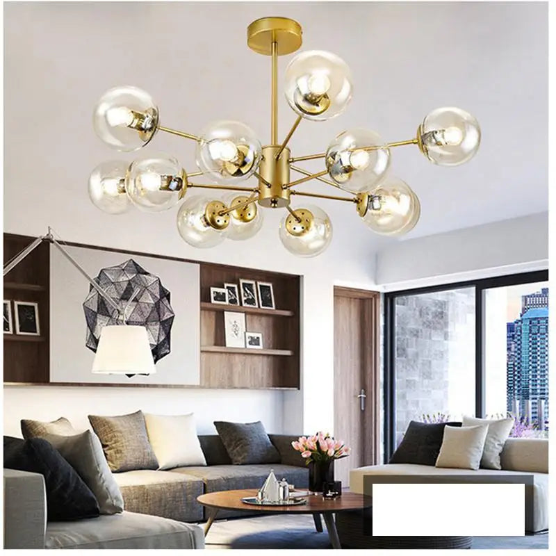 Axyaa Nordic Magic Beans Glass Chandelier for Living Room, Bedroom, Dining, Study