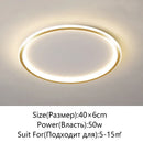 Axyaa Modern Gold/Black LED Ceiling Light for Home Lighting