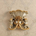 Axyaa Double Angel Vase Wall Hanging with Artificial Flowers for Home Decor