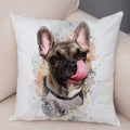 Axyaa Watercolor Dog Pillow - Cozy Pet Animal Pillow for Home Sofa