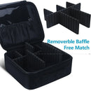 Axyaa Cosmetic Organizer Bag with Adjustable Dividers – Travel-Friendly Makeup Case