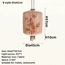Axyaa Retro Fabric Lantern Pendant Lights for Home and Hospitality