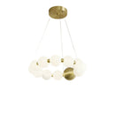 Axyaa White Acrylic Nordic Chandelier Pendant Ball Lamp for Dinning Decor