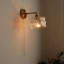 Axyaa LED Copper Glass Wall Light Fixture Retro Style Mirror Bar Lamp