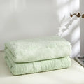 Axyaa Jacquard Cotton Towel Blanket: Soft, Breathable Bedspread for Adults & Kids