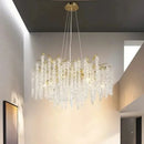 Axyaa Crystal Chandelier: Elegant Bedroom Dining Room LED Lighting