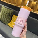 Axyaa Stainless Steel Thermal Tumbler 710ML Large Capacity Vacuum Flask Thermos Ice Cup