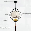 Axyaa Chinese Lantern Chandelier for Dining Room Teahouse Bedroom Hotel Creative Lamps