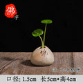 Axyaa Zen Stone Ceramic Vase Planter for Living Room Table & Pothos
