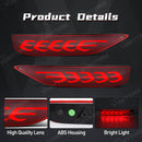 Axyaa LED Rear Bumper Reflector Lights for Mitsubishi X Pander - Dynamic Signals