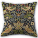 Axyaa Peach Leather Velvet Pillow Case Set - William Morris Design