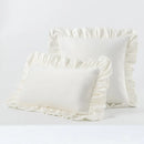 Axyaa Velvet Ruffle Cushion Cover for Home Decor 30x50/45/50cm