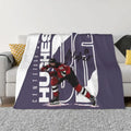 Axyaa Jack Hughes Hockey Stretch Long Sleeve Hoodie Blanket