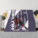 Axyaa Jack Hughes Hockey Stretch Long Sleeve Hoodie Blanket