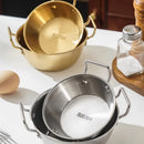 Axyaa Stainless Steel Korean Cuisine Bowl Double Ear Snack Plate