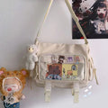 Kawaii Itabag for Dolls by Axyaa: Large Nylon School Tote & Crossbody Bag