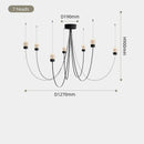 Axyaa Postmodern Chandelier for Designer Living Room, Dining Room, Bedroom Lighting Fixtures