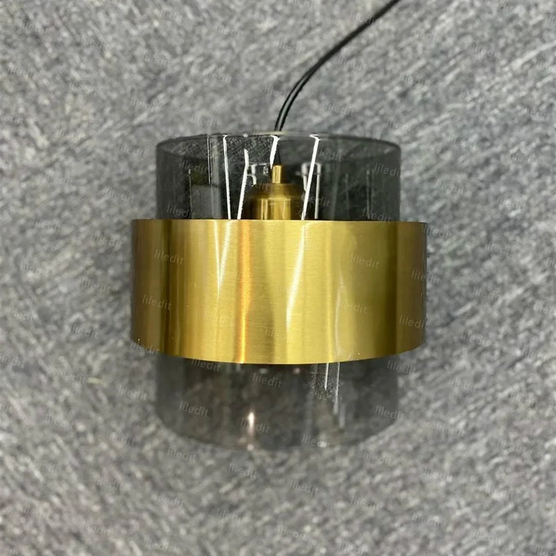 Axyaa Modern Gold Glass Pendant Light for Restaurant Coffee Bar