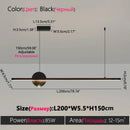 Axyaa Nordic Black Chandelier for Dining Room, Modern Kitchen Pendant Lights