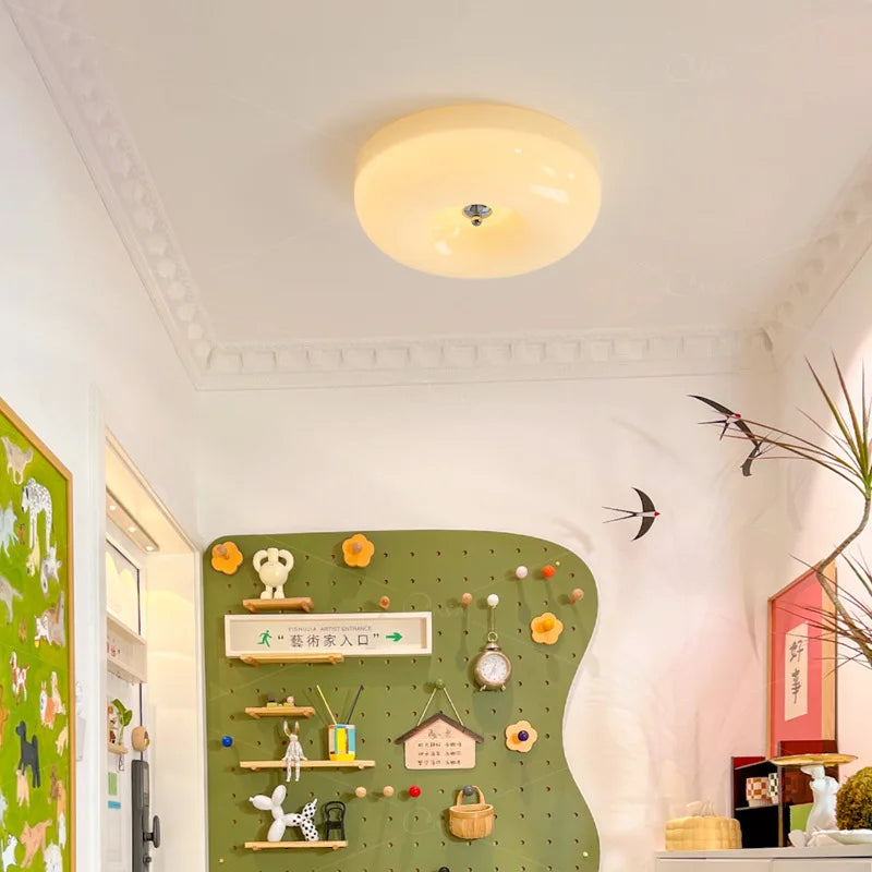 Axyaa French Cream Ceiling Lamp for Children's Room and Bedroom