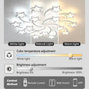 Axyaa Modern LED Chandelier with APP Remote Control for Home Decor Lighting