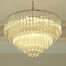 Axyaa Modern Crystal Glass Chandelier for Living and Dining Room