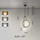 Axyaa Glass Ball Pendant Lamp for Luxury Living Room, Study, LED Chandelier