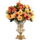Axyaa Crystal Flower Vase Glass Artistic Nordic Home Decor for Salon and Living Room