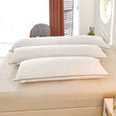 Axyaa Long White Pillow Core for Home Bed, Washable & Skin-friendly Neck Cushion