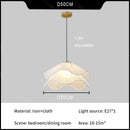 Axyaa Flower Fabric Pendant Chandelier for Living Kids Dining Room