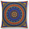 Axyaa Boho Rainbow Mandala Pillow Case Sun Moon Flowers Dream Fantasy Cover