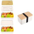 Axyaa Stackable Bento Lunch Box Set with Insulated Bag