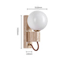 Axyaa Wabi Sabi Yellow Stone LED Wall Sconce: Simple Japanese Style for Home Decoration