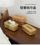 Luxury Golden Tissue Box: Axyaa Nordic Style Creative Home Decor