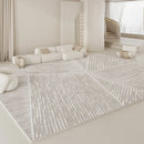 Axyaa Plush Cream Style Bedroom Rug for Soft, Fluffy Living Room Decoration